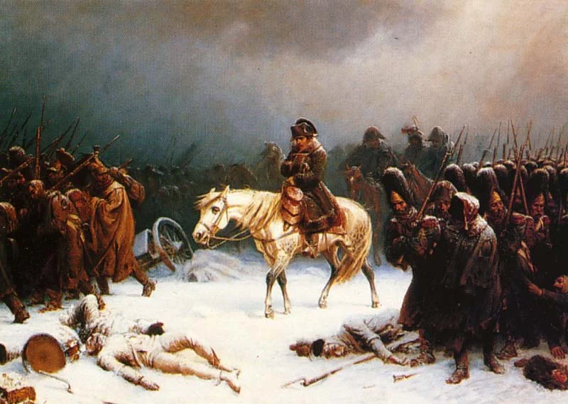 Napoleons terugtrekking uit Moskou - Adolphe Northen, 1812