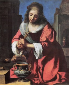 Sint Praxedis, 1655 - Johannes Vermeer