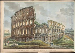 Tekening van het Colosseum van Joan Raye van Breukelerwaert (KB)