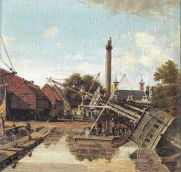 Amsterdamse scheepswerf van Pieter Haverkamp (1825, Rijksmuseum)