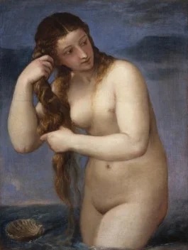 Venus verrijst uit de zee - Titaan, ca.1520 (Edinburgh, National Galleries of Scotland)