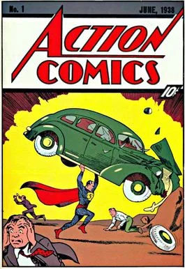 Voorkant van de eerste editie van Action Comics