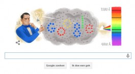 Google doodle ter ere van Anders Jonas Ångström