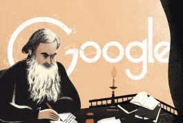 Afbeelding van Leo Tolstoj in de Doodle