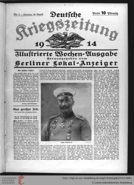 Deutsche Kreigszeitung, 1914