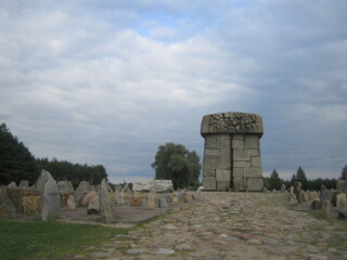 Treblinka, monument met gedenkstenen