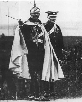 Churchill en de Duitse keizer Wilhelm II in 1906