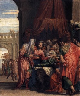 Jezus en de dochter van Jaïrus - Paolo Veronese, 1546