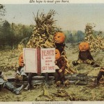 Oude Halloween-kaart - Woodruff House in Ohio, 1901
