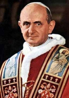 Paus Paulus VI in 1967