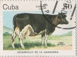 Ubre Blanca op een Cubaanse postzegel