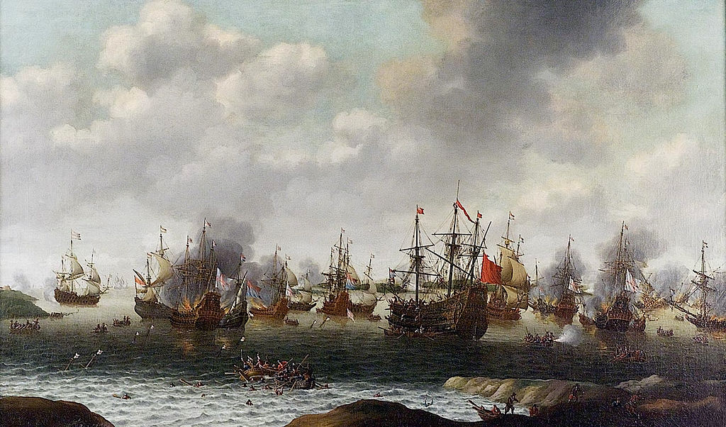 Aanval op de Medway, juni 1667, door Pieter Cornelisz van Soest.