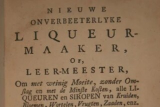Achttiende-eeuws boek met recepten voor likeur