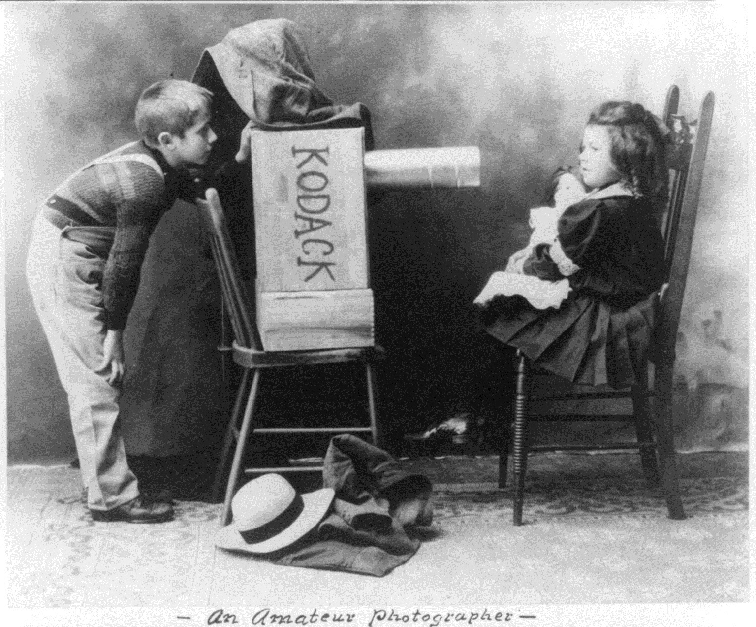 Een amateurfotograaf, ca. 1907
