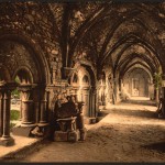 Photochrom van de Gentse Sint-Baafsabdij (Library of Congress)
