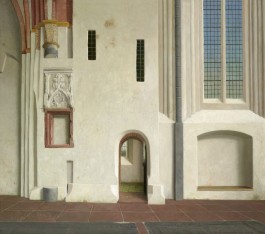 Gezicht op de noordmuur van het koor van de Nicolaikerk te Appingedam - Henk Helmantel, 2012 (Groninger Museum)