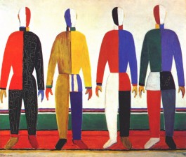 Kazimir Malevich, Sportlieden, 1930-1931, olieverf op doek, Collectie Staats Russisch Museum, St. Petersburg