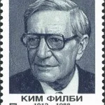 Kim Philpy op een Russiche postzegel