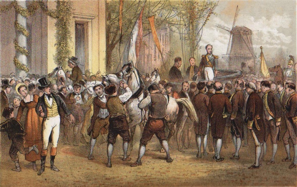 Aankomst van koning Willem I in Amsterdam op 2 december 1813