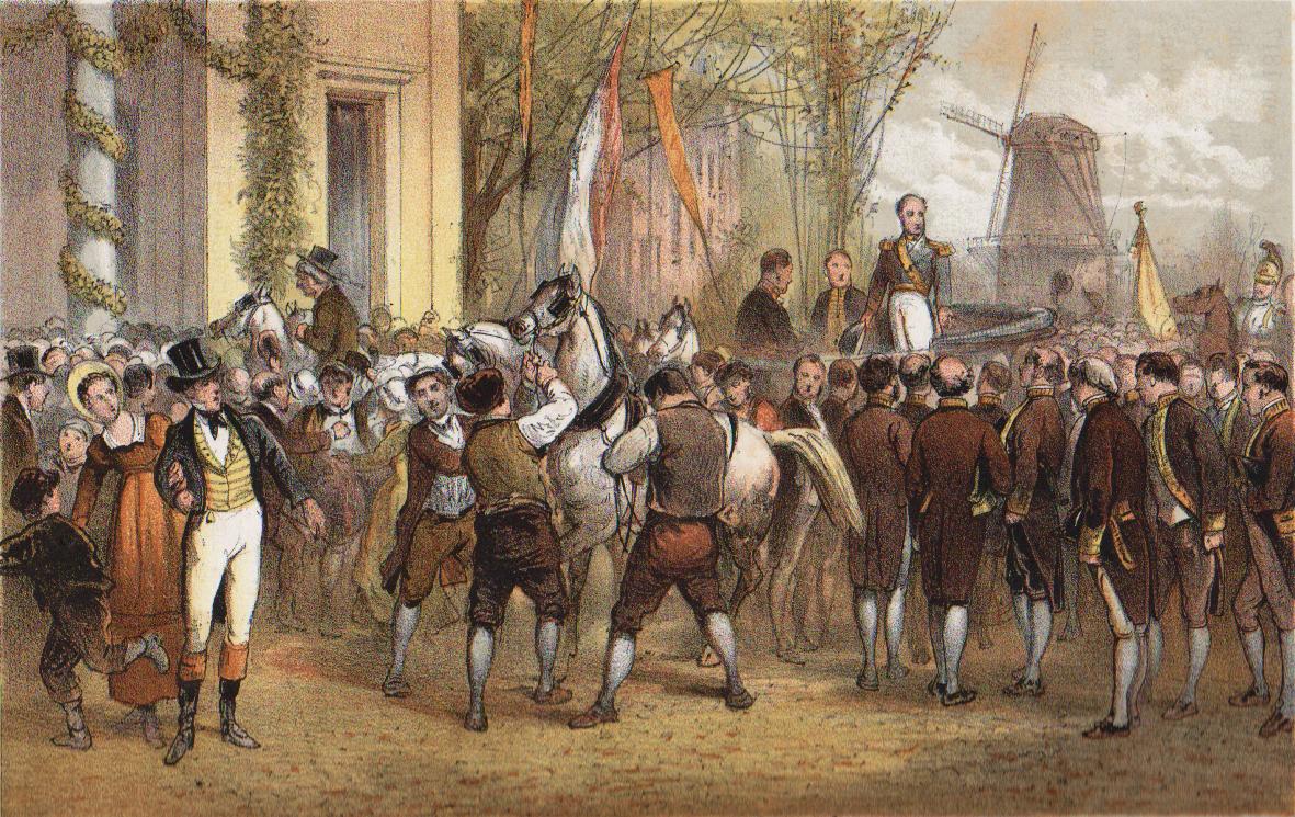 Aankomst van koning Willem I in Amsterdam op 2 december 1813