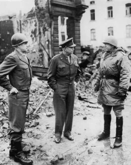 Bradley, Eisenhower en Patton