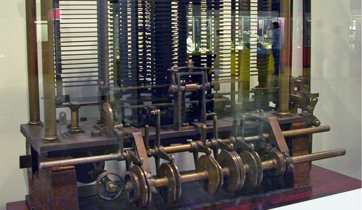 Deel van de analytische machine van Charles Babbage - cc