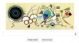 Google Doodle ter ere van Wassily Kandinsky