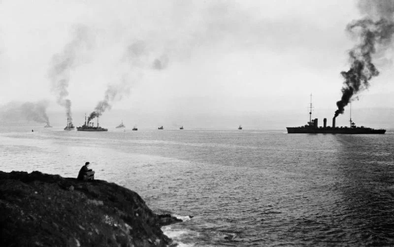 SMS Emden in Scapa Flow, 1918