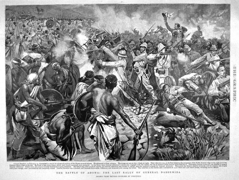 De Slag bij Adwa, met in het midden Vittorio Dabormida (arsbellica.it)