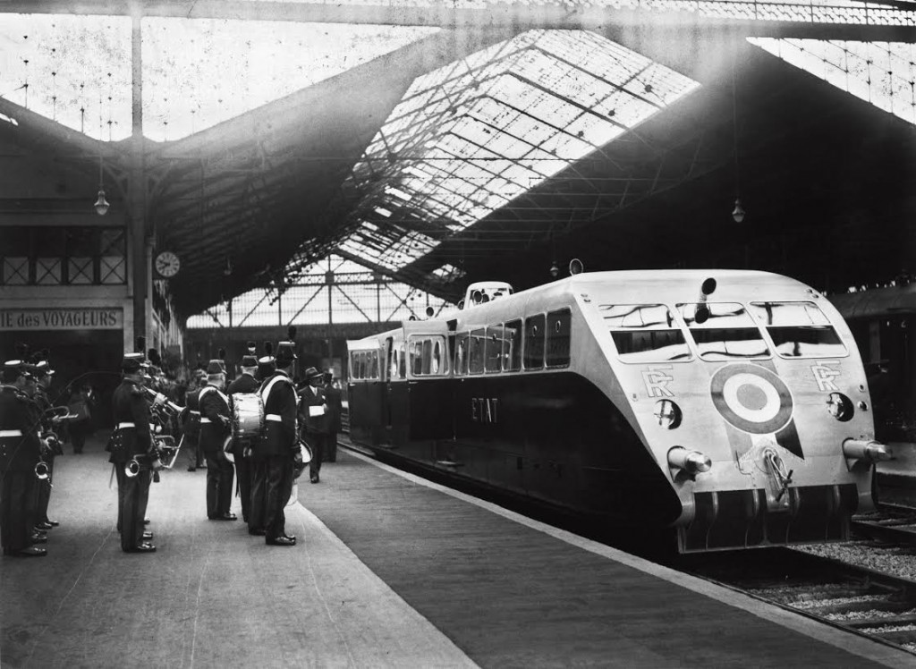 Vertrek presidentiële trein van Paris Saint-Lazare naar Cherbourg, 1933 (La Vie Du Rail / Photorail)