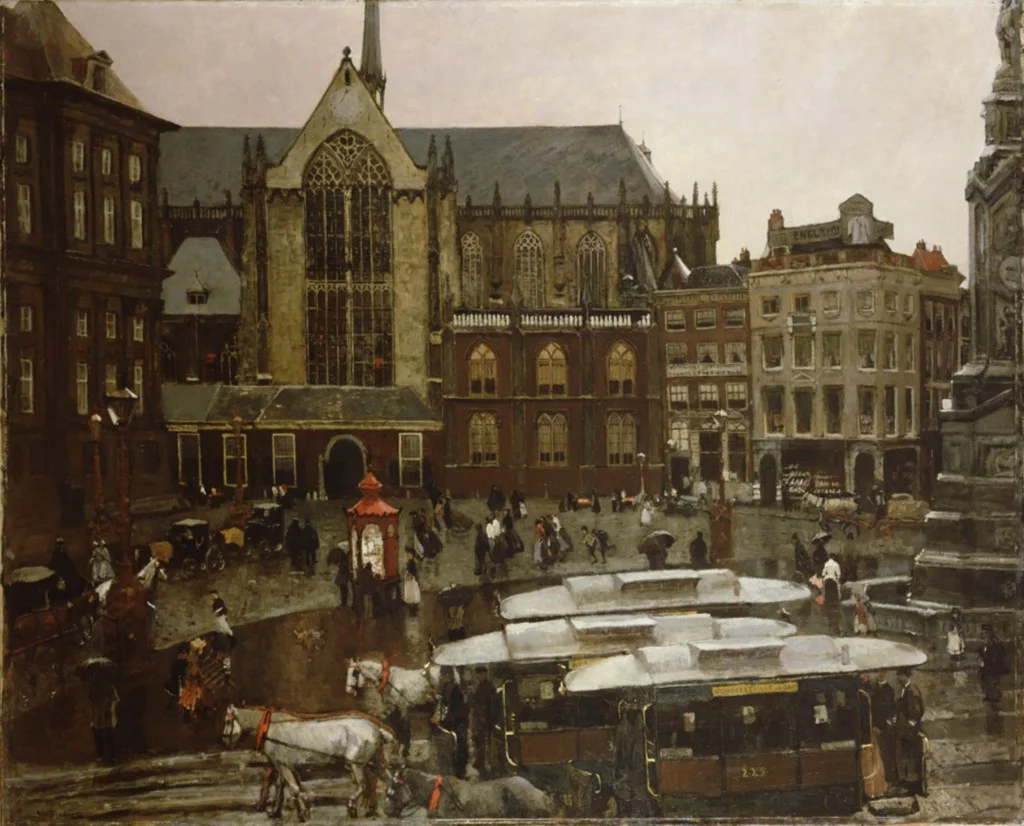 De Dam, George Hendrik Breitner, 1898 185 x 219 cm, collectie Amsterdam Museum 