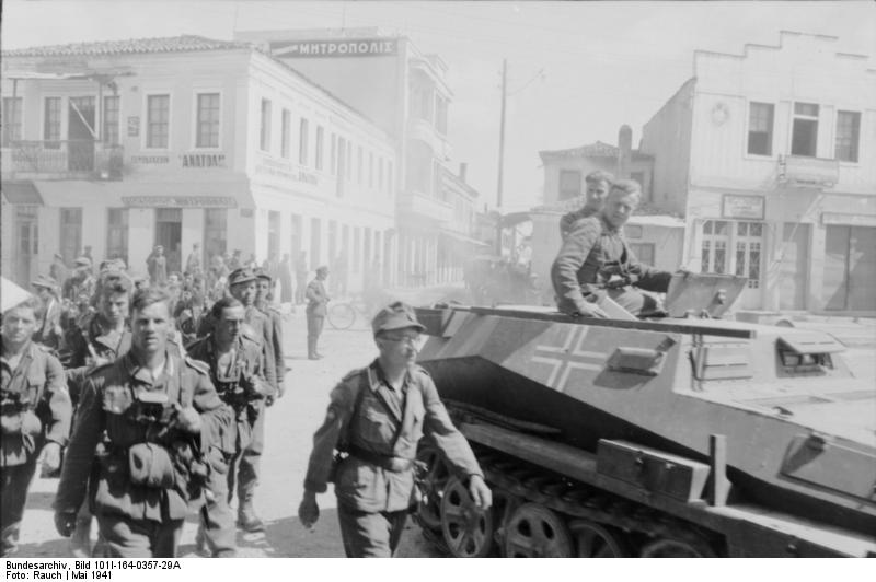 Duitse troepen in Athene tijdens de Tweede Wereldoorlog - Bundesarchiv