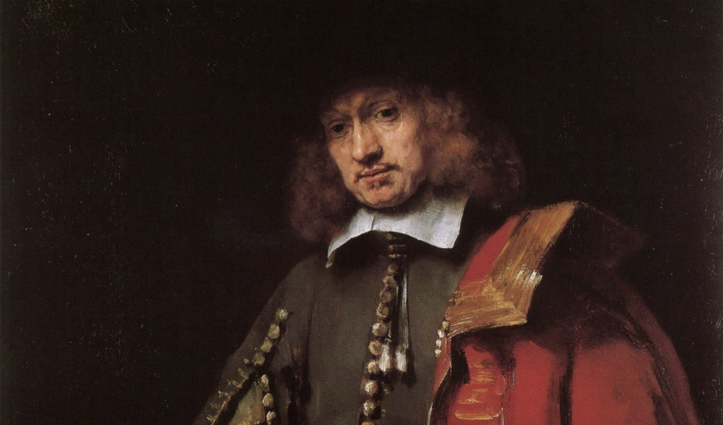 Jan Six - Rembrandt,1654 (detail)