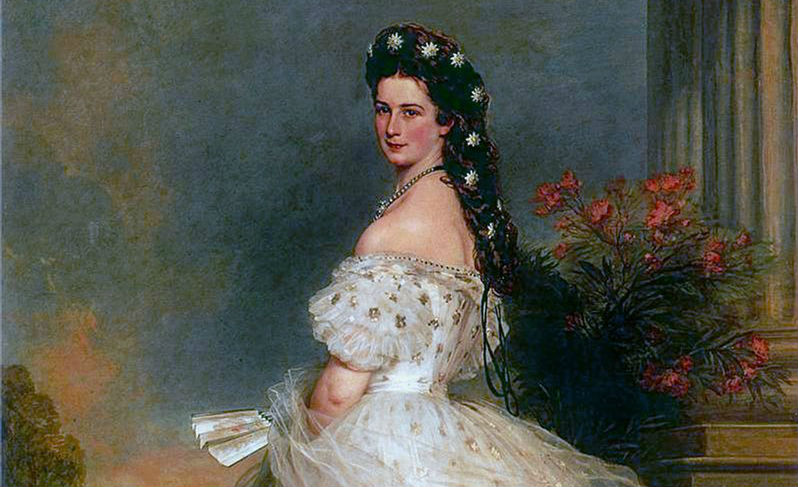 Portret van Elisabeth, Keizerin van Oostenrijk en Koningin van Hongarije door Franz Xaver Winterhalter