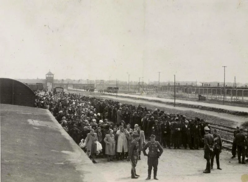 Selectieproces op het station van het kamp (Auschwitz Album, mei 1944)