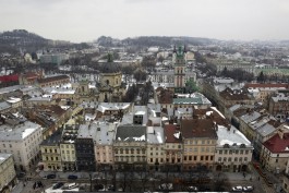 Uitzicht over de stad Lviv (Lviv, stad van paradoxen)