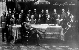 Wilhelm II met zijn generaals