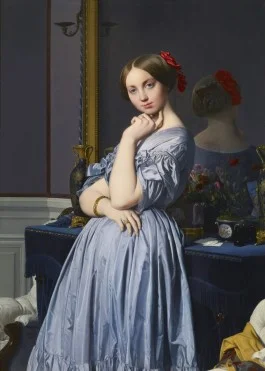 Jean-Auguste-Dominique Ingres (1780-1867), Portret van de Comtesse d'Haussonville, 1845