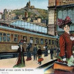 Ansichtkaart aankomst station Marseille, ca. 1900