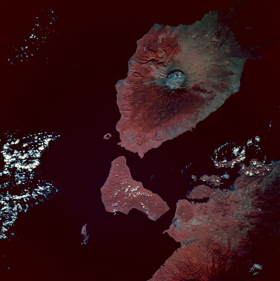 Vulkaan Tambora (NASA)