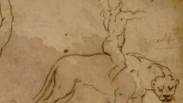 De tekening van de leerling van Michelangelo