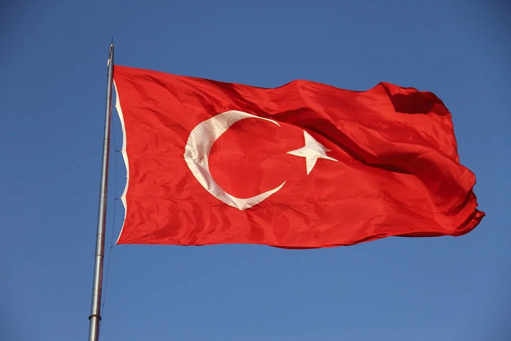 De vlag van Turkije - cc