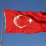 De vlag van Turkije - cc