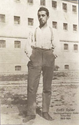 Ernst Toller in de gevangenis, begin jaren 1920
