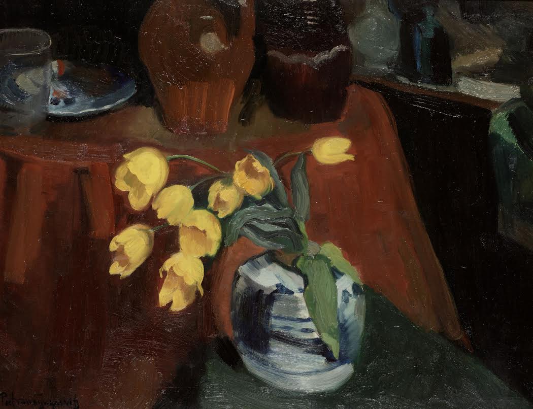 Gele tulpen, Piet van Wijngaerdt, ca. 1920-21 (SMA)