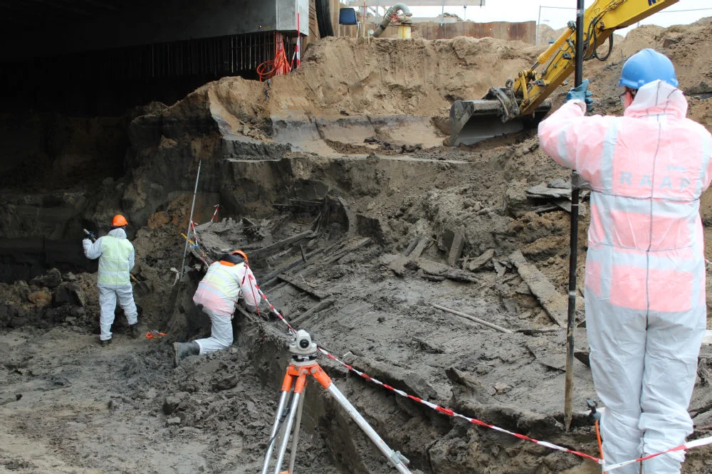 Het wrak werd gevonden tijdens de aanleg van een tunnel (Gemeente Zutphen)