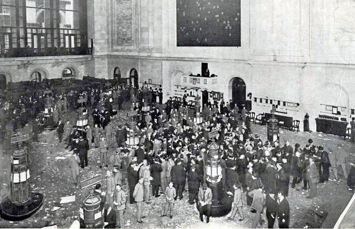 New York Stock Exchange in 1908 - cc