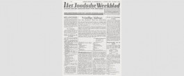 Het Joodsche Weekblad: uitgave van den Joodschen Raad voor Amsterdam