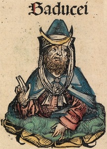 Afbeelding van een sadduceeër in de Kroniek van Neurenberg
