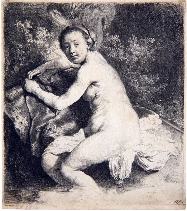 Diana badend - Rembrandt van Rijn